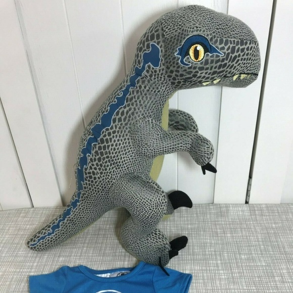 blue velociraptor stuffed animal